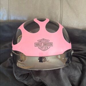 Harley-Davidson Pink and Black Flame Helmet
